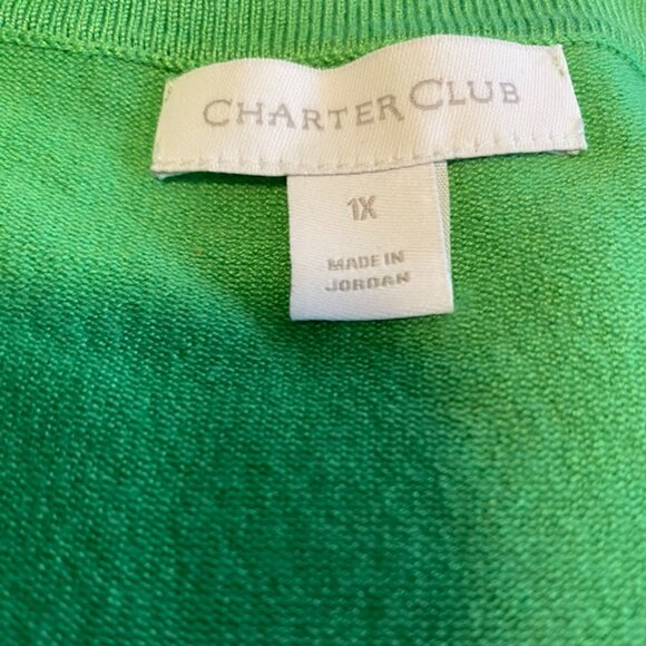 Charter Club 1X Cardigan Sweater 1-X - Picture 3 of 5